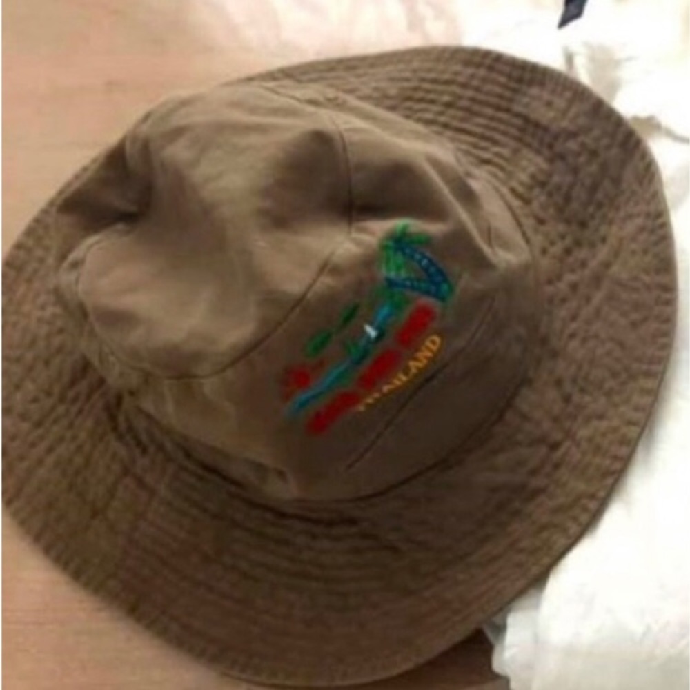 Authentic Thailand | Safari Fishing Thai Sun Hat - Face Shade | Mens | Boys EUC